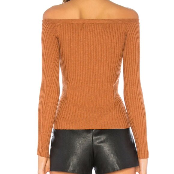 House of Harlow 1960 X Revolve | Dove Rib Sweater in Rust Orange Brown | Medium - Picture 3 of 11